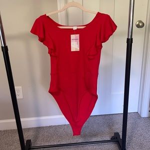 NWT Amazon red bodysuit